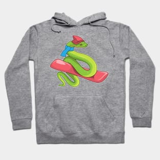 Snake Snowboard Winter sports Hoodie